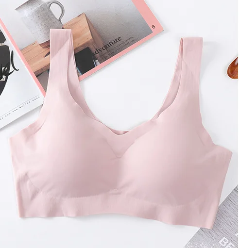 

Hot Sale Comfortable Breathable Wireless women underwear sport sleeping vest lingerie ladies seamless bra