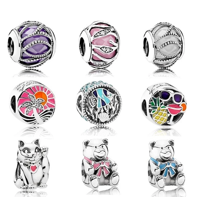 

2021 NEW 100% 925 Sterling Silver The New The same Paragraph Charms Bead Fits Original Bracelets DIY bracelet factory Wholesale