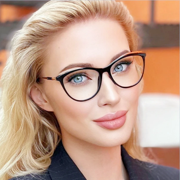 

2021 Fashion computer glasses Optical Frame tr90 Women Metal Spectacles Anti Blue Light blocking Eyeglasses M603 wholesale MZARD