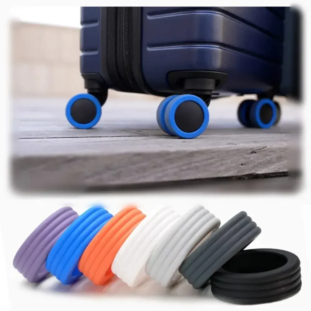 

Silicone luggage wheel cover non-slip suitcase wheel cover Wheel protective cover for trolley box foot