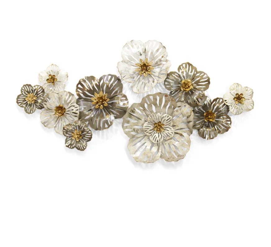 

Iron Art wall decoration metal flower living room wall decoration, Picture shows