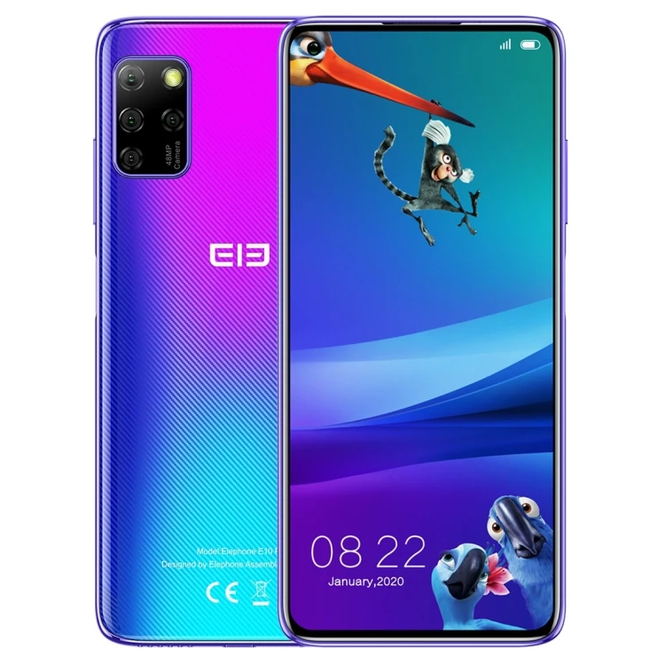 

Drop shipping fast delivery mobile phone ELEPHONE E10 Pro / E2021 48MP Camera 4GB+128GB 6.55 inch