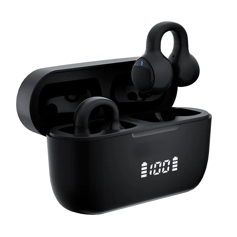 

Bone Conduction Headphone Bluetooth Earphones Wireless Ear Clip Open Earhook Sports Headset OWS TWS Earbuds
