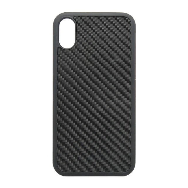 

Carbon fiber phone case carbon Mobil phone cover for iPhoneXS all phone models available, Black