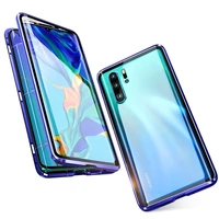 

best quality magnetic adsorption mobile glass case for samsung note 8 9 10,for samsung note 10 magnetic metal case