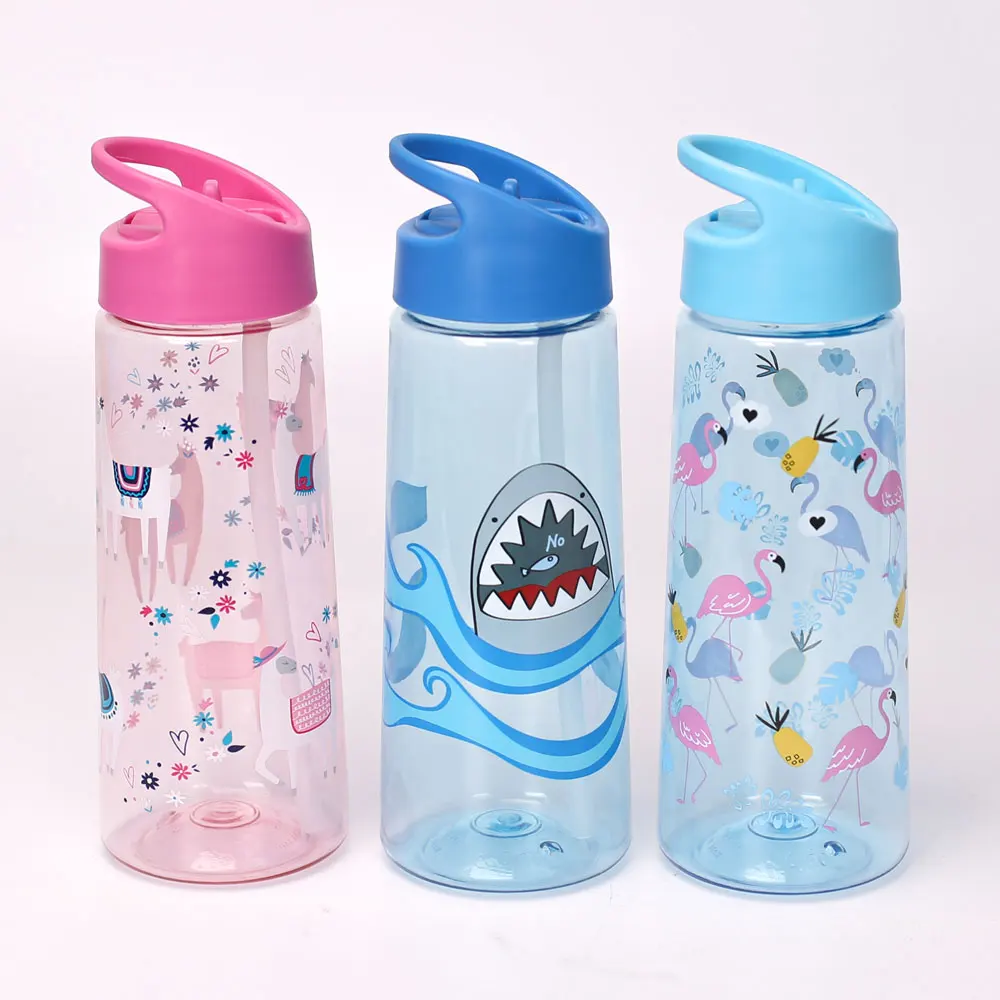 

free samples kids water bottle kawaii 650ml tritan customized school water bottle