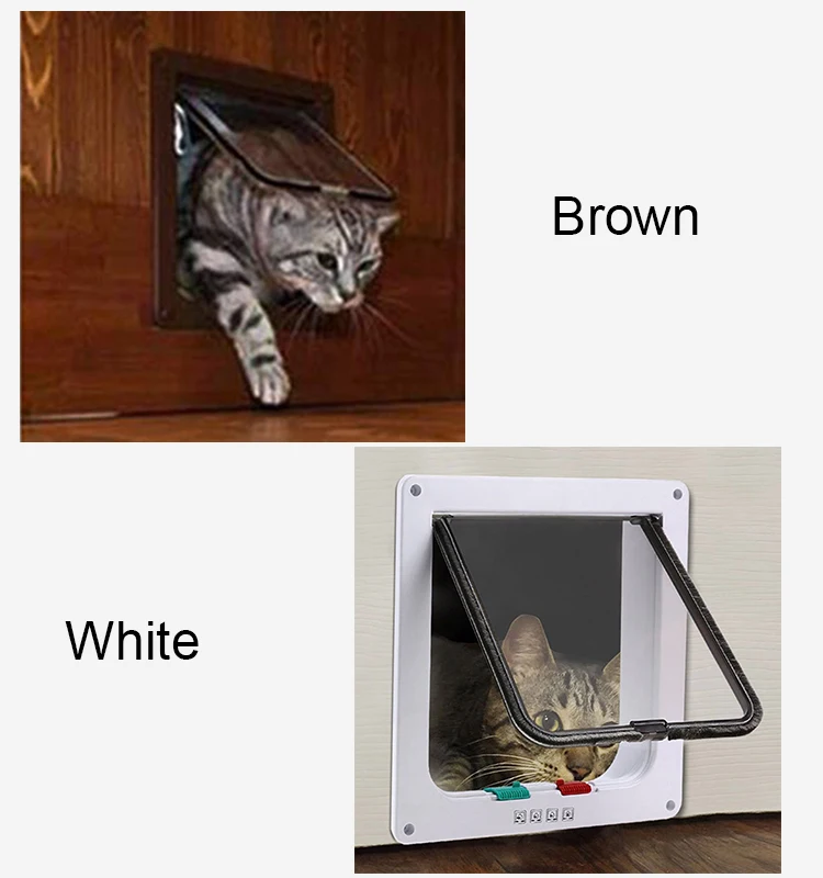 Big Cat Flap Door Cat Door With 4 Way Lock For Interior