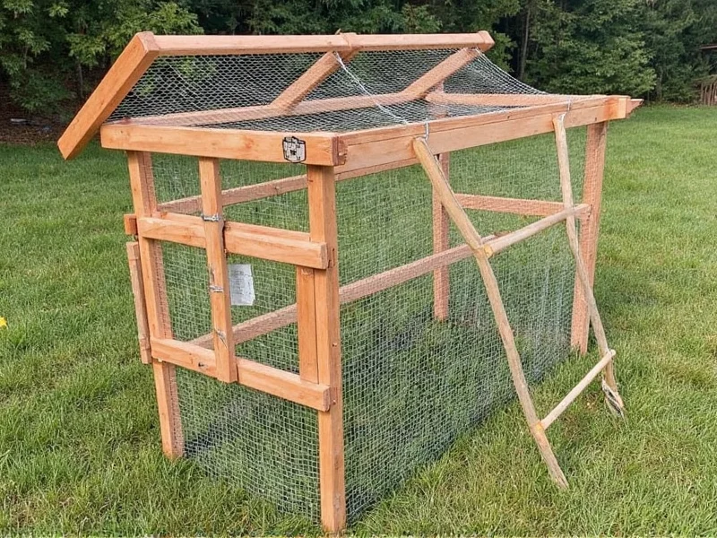 homemade chicken cage