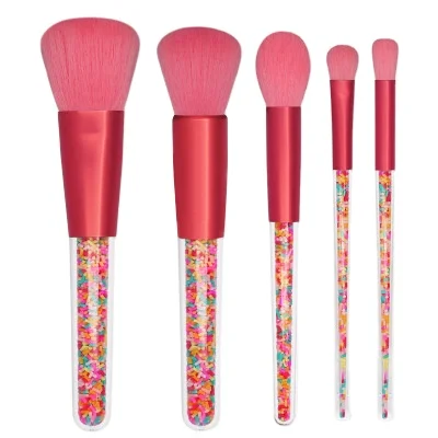 

HZM5PCSCandy colors Luxury Pink Makeup Brush Set Independent Brand Makeup Brush Set Brush, Makeup Bag
