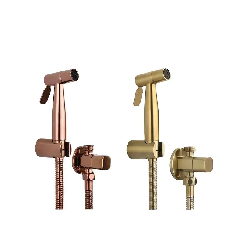 

AMAXO Popular Brass Bidet Shower Head Toilets Faucet Concealed Shattaf Spray For Bathroom