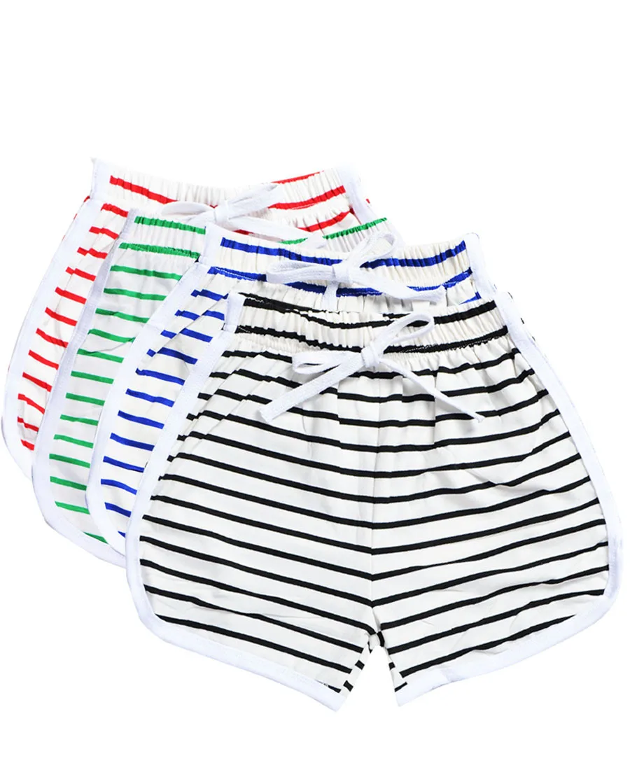 

New Children's Summer Fashion Boutique Clothes Kids High Waist Stretch Shorts Children Boys and Girls Casual Striped Pajamas