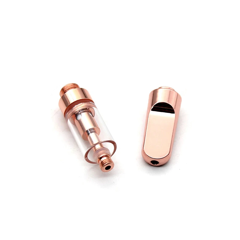 

Factory Price wholesale High quality Ceramic coil cbd cartridge 0.5ml 1ml glass gold CBD Vape Cartridge, Gold / rose gold