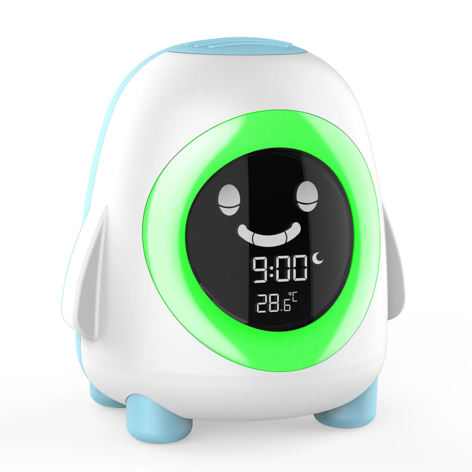 

2020 newly Blink Three Times Throughout LED Night Light Sleep Sound Machine Digital Wake Up Toddles Alarm Clock For Bedroom
