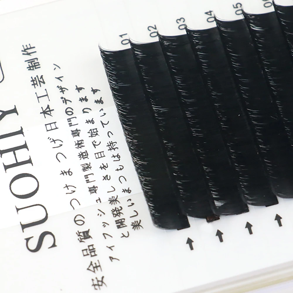 

Free sample Customer Logo Easy Fan Silk Volume fans One Second Rapid Blooming Eyelash Extensions