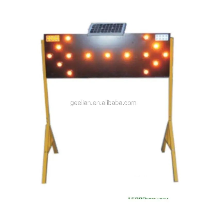 

MUTCD Standard Trailer / Traffic Control Equipment Led Arrow Warning Light Solar Sign Board Truck Mounted Arrow Board, White/black/yellow/customized color