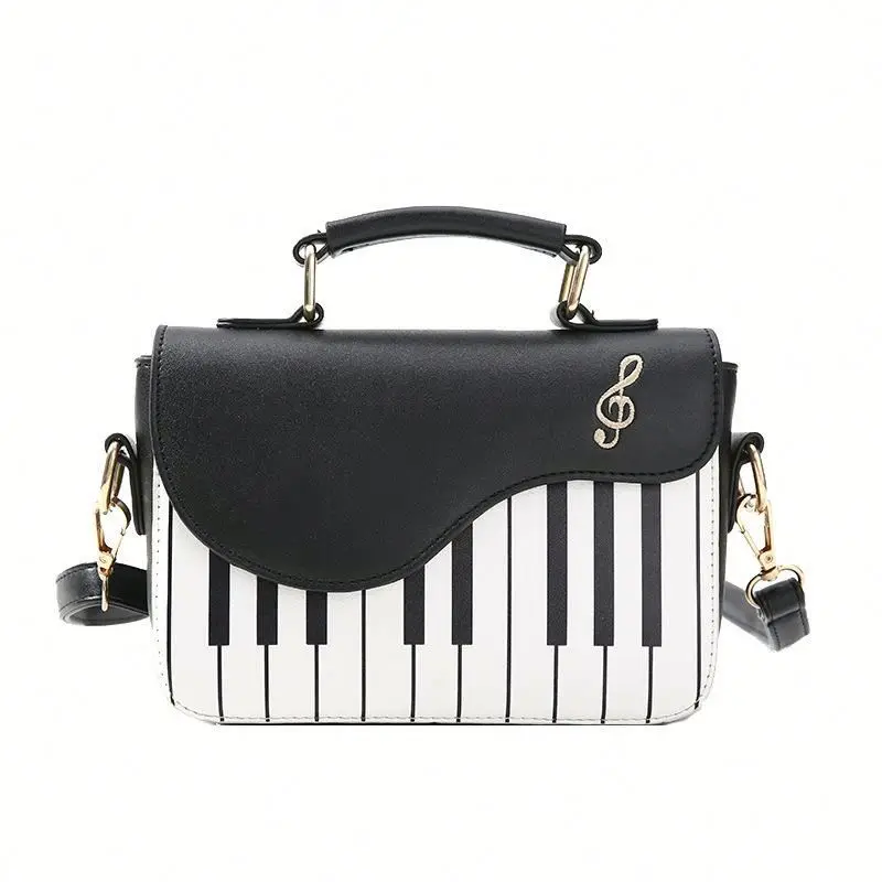 

2020 Cute Piano Pattern Fashion Pu Leather Casual Ladies Handbags Tote Crossbody Shoulder Bags for Women