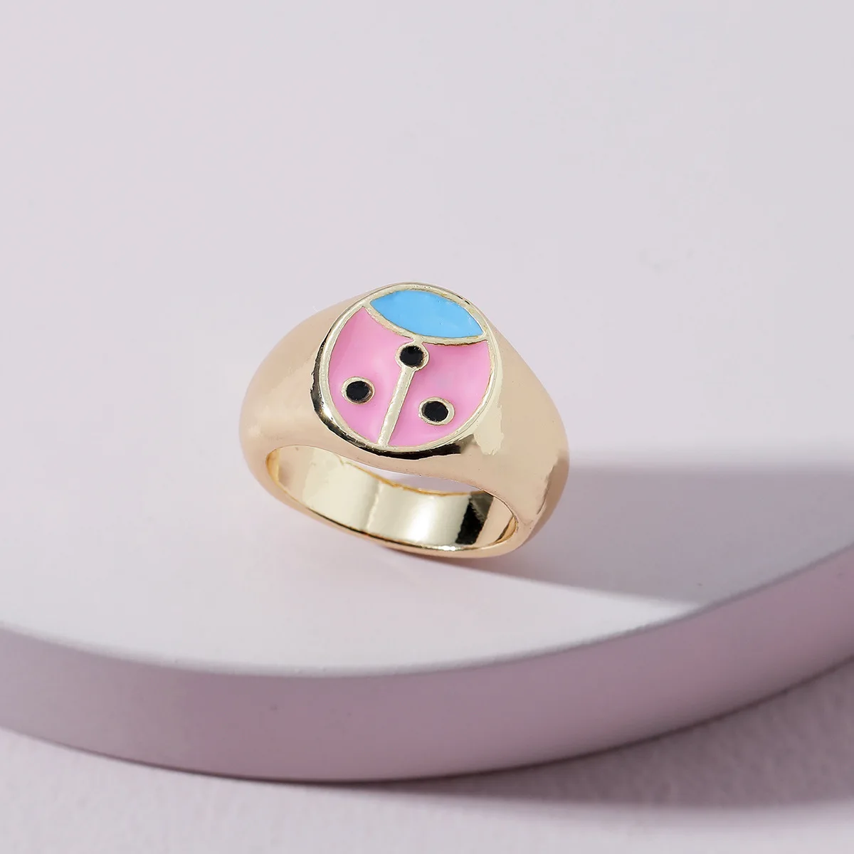 

2021 Fashion Enamel Insect Rings for Women Luxury Cartoon Animal Finger Ring Y2K Jewelry 90s Aesthetic Ring Jewelry