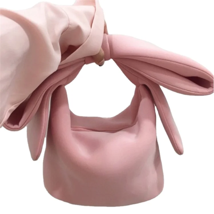 

2021 New Woman Shoulder Bag Personality Pink Color Spliced Cute Bowknot Cosmetic Bag Handbags Evening Clutch Bags, White,black,pink,yellow,red