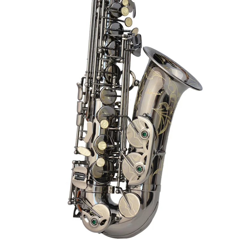 Black Nickel Plated Brass Alto Instrument Accessories Professional Eb OEM China Sax Saxophone Alto