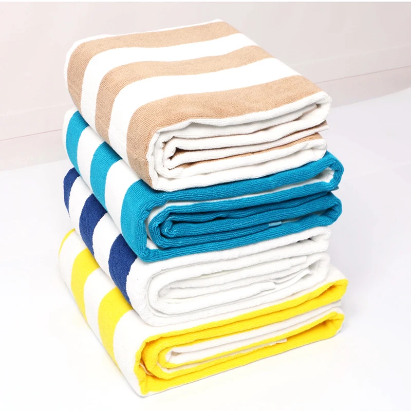 

High Quality Large Size Cotton Giant Towel Stripe Hotel Towels Bath 100% Cotton Hand Bath lTowel