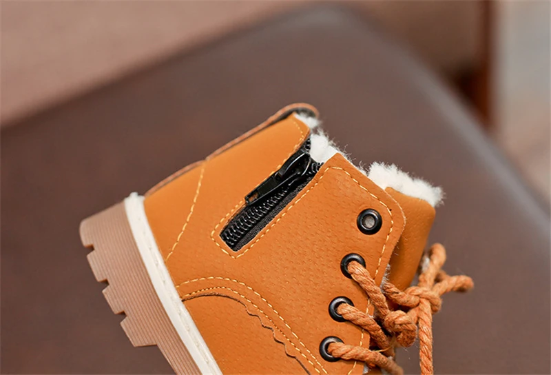 Autumn Winter Baby Boots Toddler Kids Shoes Boys Girls Snow Boots Plush