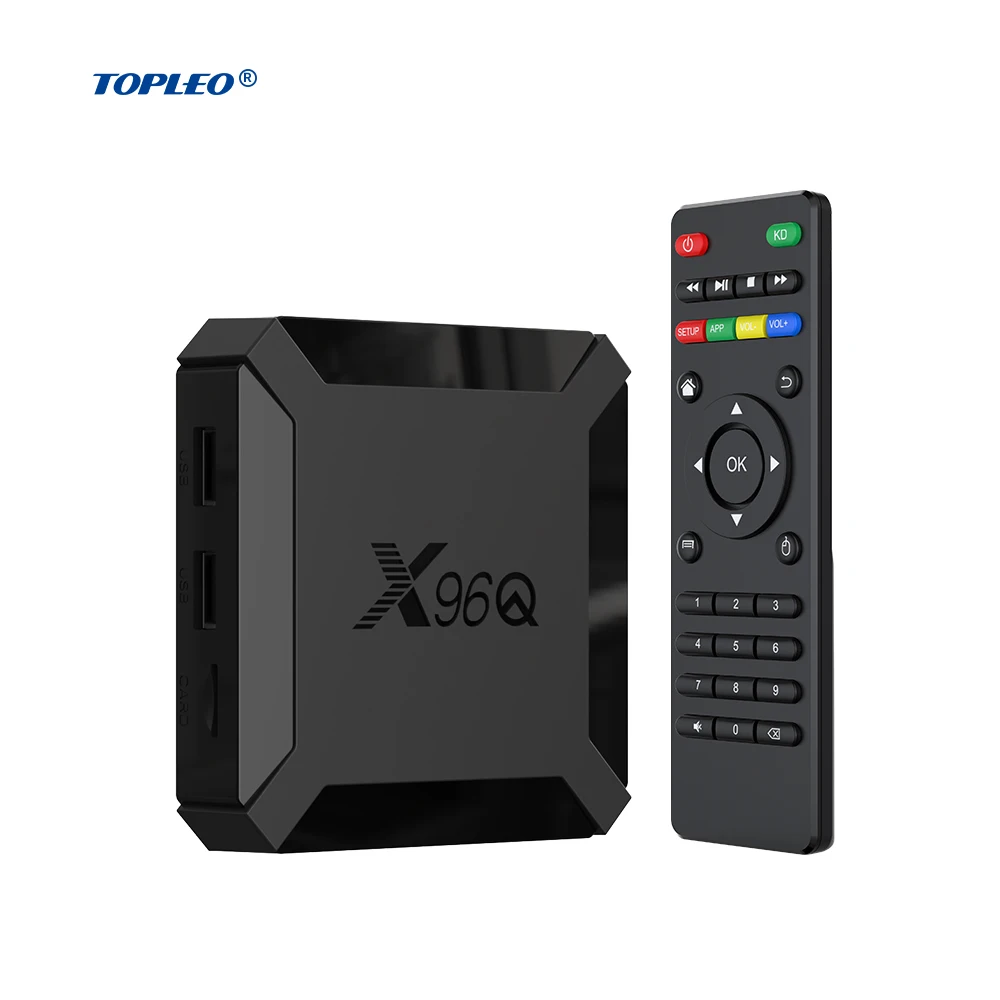 

Hot sale Topleo X96Q 2.4G wifi 2GB RAM 16GB ROM Allwinner H313 4K super new smart android tv box