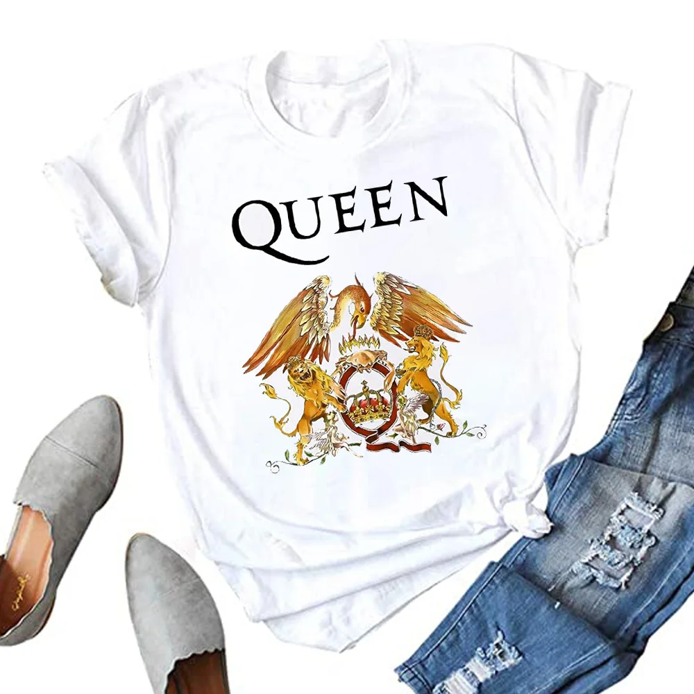 

The new summer 2021 fashion O-neck print lion and eagle short sleeve T-shirt