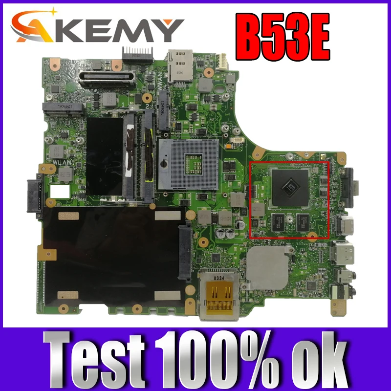 

Akemy B53E/S Laptop motherboard for ASUS B53E B53S B53F B53J B53A B53 Test original mainboard