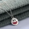High Quality Facial Expression Smiling Face Pendant Necklaces For Girls Good Luck Be Happy Charm For Birthday Gifts Wholesale
