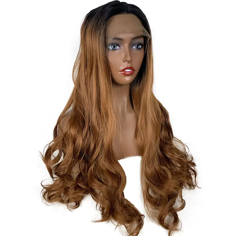 

hot T size Straight Heat Resistant Fiber Hair lace front synthetic wig