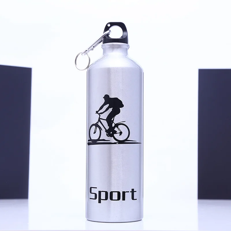 

Outdoor Travel Kettle Custom Promotional Logo Printed Cheap Aluminum Sport Water Bottles, Customized color acceptable