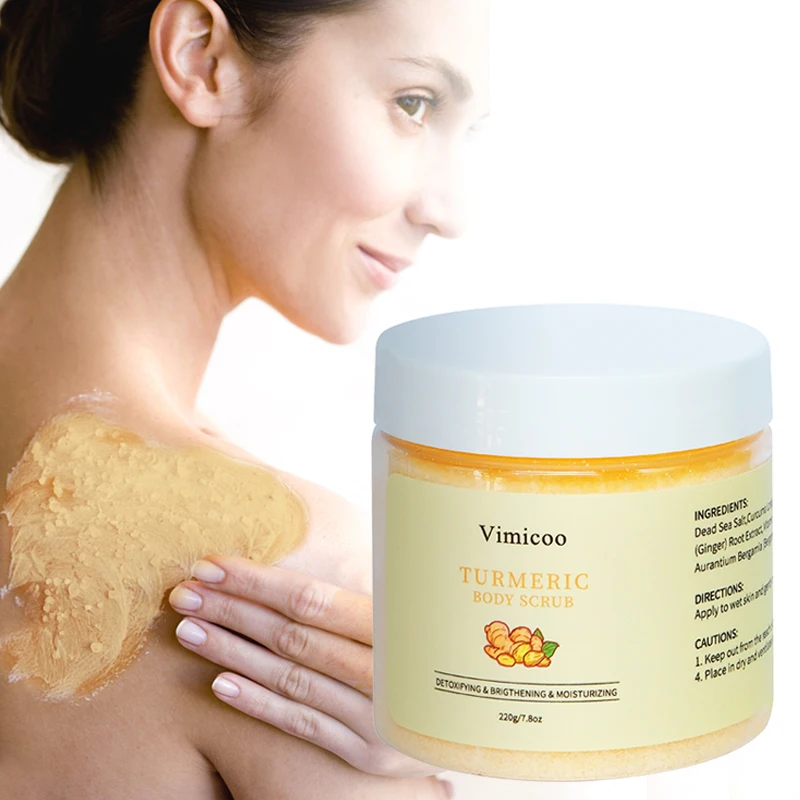 

Best Private Label Skin Whitening Natural Organic Herbal Sugar Tumeric Scrub Exfoliator Turmeric Face And Body Scrub For Bath