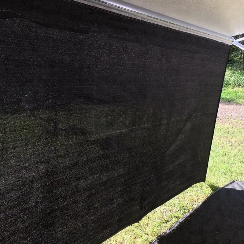 

Front wall and side wall Caravan privacy screen awning, Grey