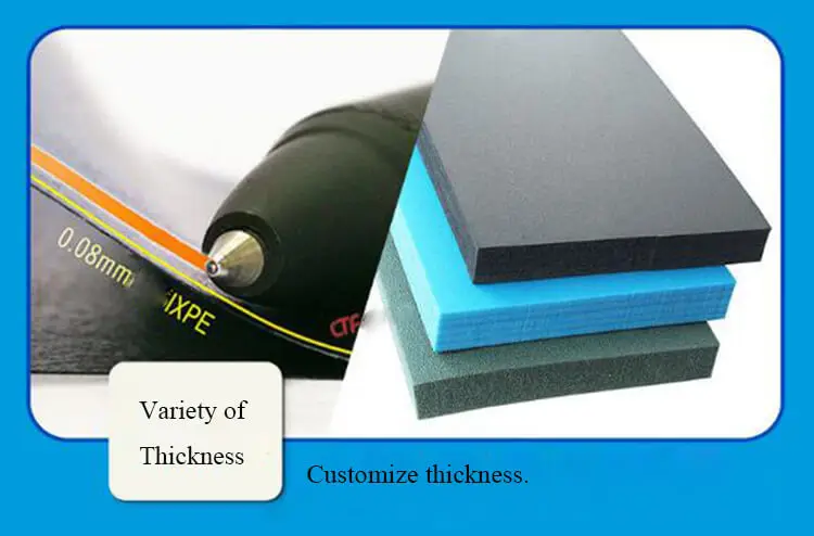 100mm Thickness Heat Insulation Flexible PE Sheets Polyolefin