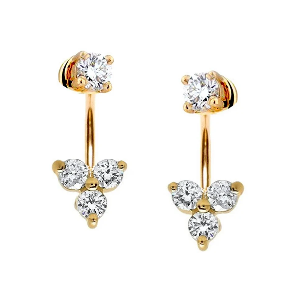 

top jewelry wholesaler high polish women jewelry earrings 18k gold plated 925 sterling silver sparkly lotus drop earrings