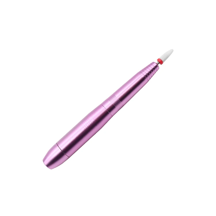 

Machine Kit Buffer File Grinding Polisher Portable Nail Handle Pen Shape Nail Art Tools Pedicure File, Pink