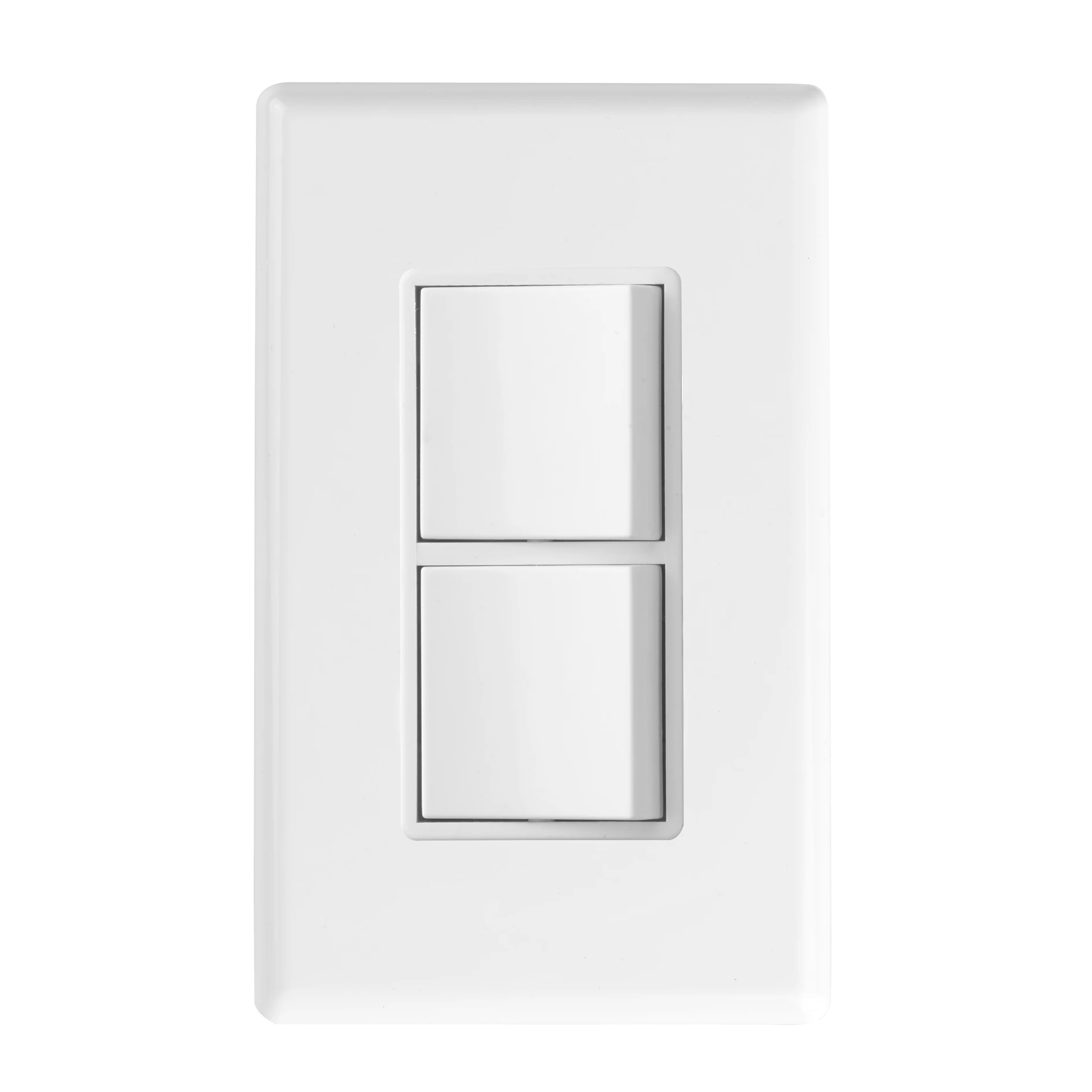 Pc Material Home Hotel Room Wall Switch With 2 Push Botton Light Switch