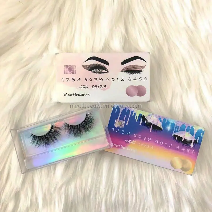

LASHES CASE REAL 25mm mind eyelash REDIT CARD BOX with PRIVATE logo, Black