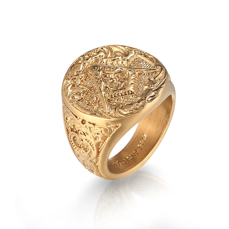 

Wholesale 14k Gold Plated Ring Jewelry for Men Stainless Steel Rings