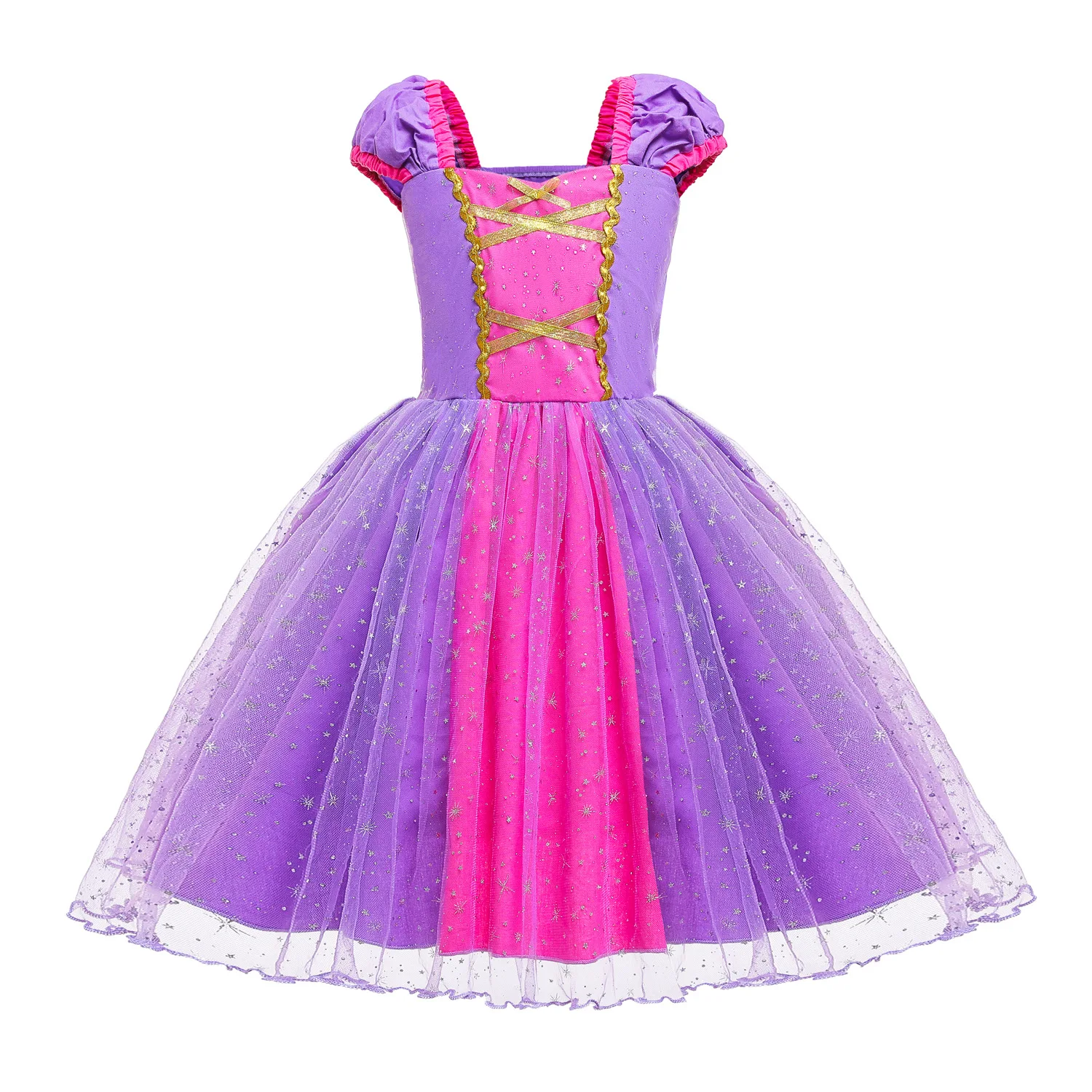 

LZH Children Fancy Costume For Girl Rapunzel Princess Dress Kids Sophia Cosplay