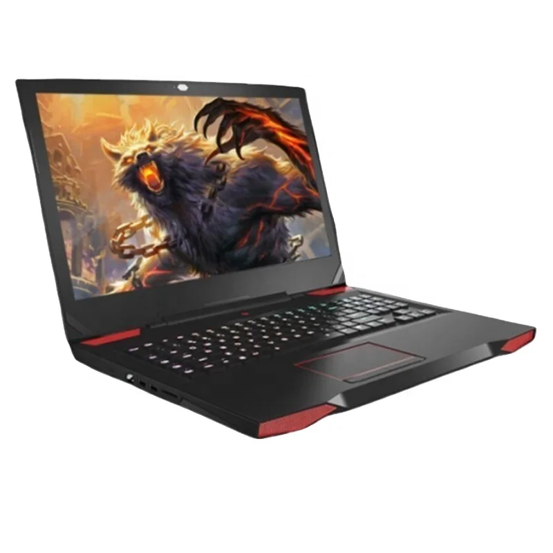 

Factory OEM 17.3 inch GTX 1060 6GB discrete graphics card gaming laptop gamer new ODM Core i7 7700HQ DDR4 SSD HDD notebook pc, Black
