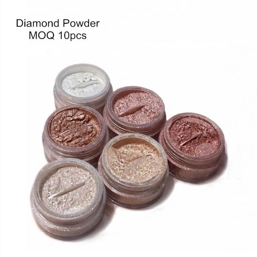 

OEM Private Label Diamond Glow Powder Illuminator Gold Coutour cosmetics Highlighter pigment Glow Bronzer Loose Powder makeup