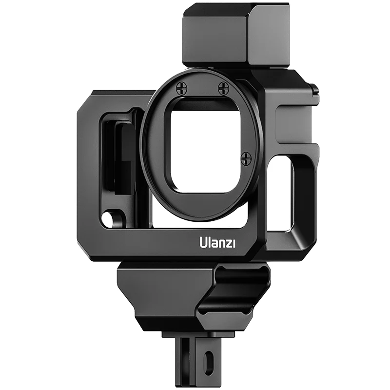 

ULANZI G9-5 Metal Camera Cage for Gopro Hero 9 Black Dual Cold Shoe Camera Vlog Cage