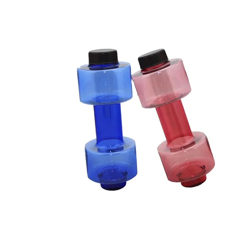 

550ml Wholesale Dumbbell Gym Sport Fitness Water Bottle with Lid Which Can Help You Grow Muscle