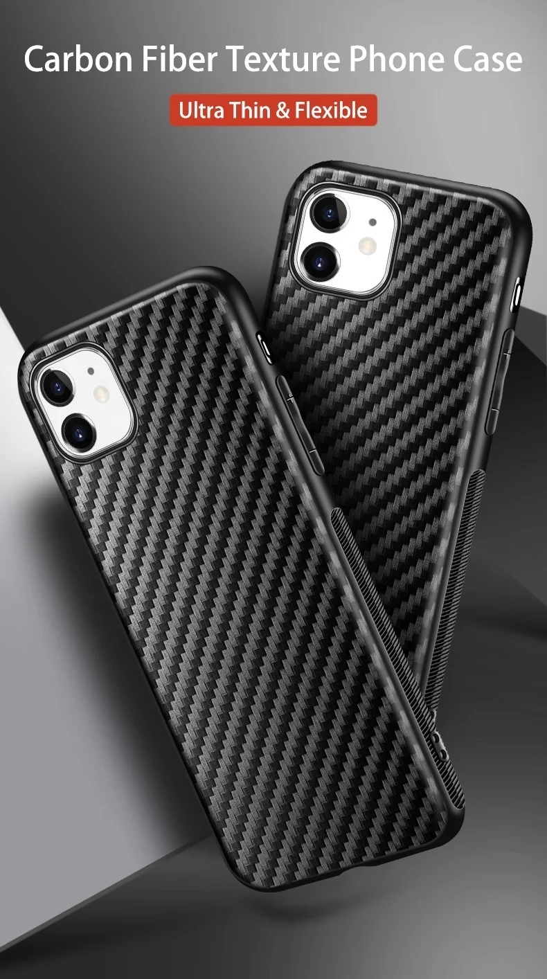 Carbon Fiber Stripe Print Flexible Tpu Other Mobile Phone Accessories ...