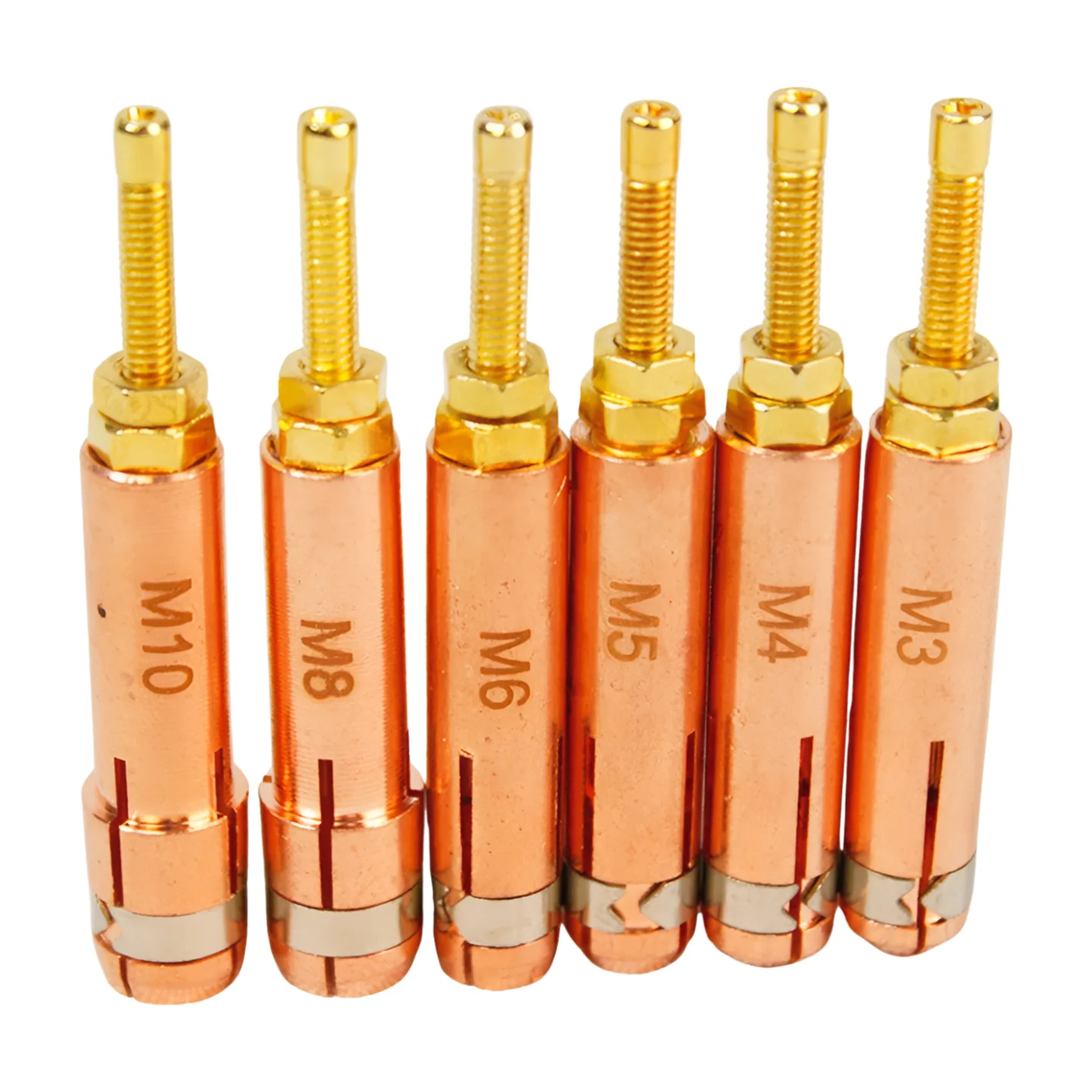 10pcs Collet Chuck M3 M4 M5 M6 M8 M10 for Capacitor Discharge CD Stud Welder Gun Welding Torch Stud Welding Machine