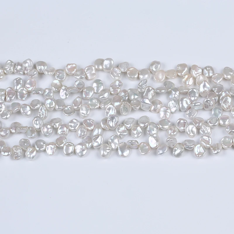 

High quality white  loose natural keshi pearl beads strand, Natural white