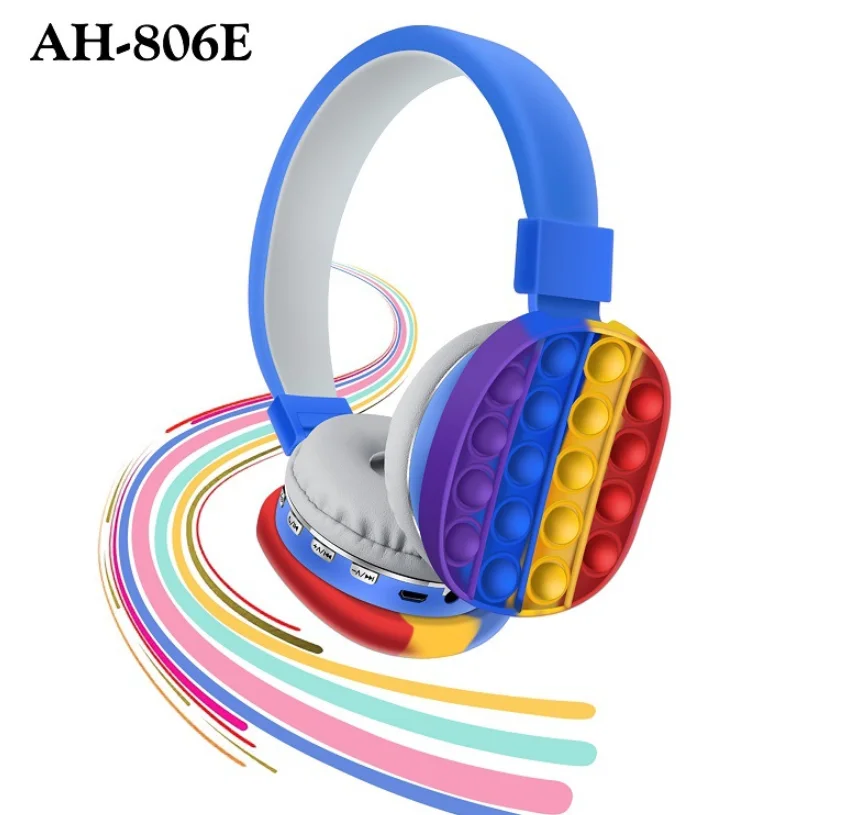 

2021 new arrivals AH-806E Promotion Gift Cute toys Bt V5.0 Stereo Headset Low Cost High Quality Fashion Earphones