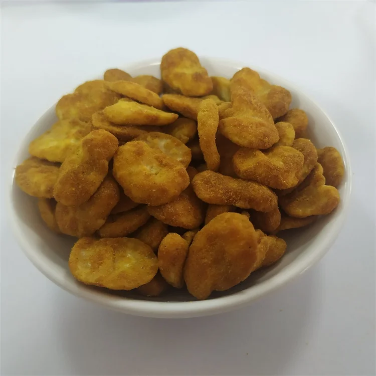 
Hot sale cheap price crispy snacks curry flavor broad bean chips 
