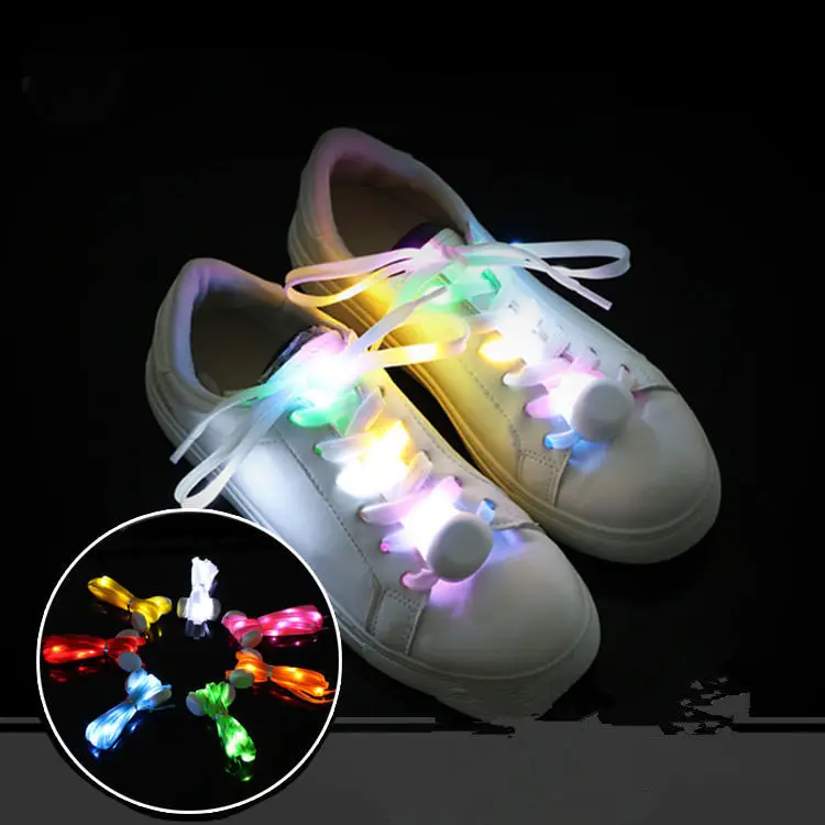 

CE Rohs Flashing Nylon Shoe Laces Light Up luminous flashing led shoelaces, Red, pink, yellow, orange, blue, green etc.